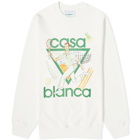 Casablanca Men's Le Jeu Sweater in Off White