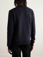 Dolce&Gabbana - Logo-Appliquéd Wool Sweater - Blue