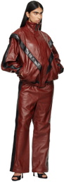 doublet Red Basketball Leather Pants