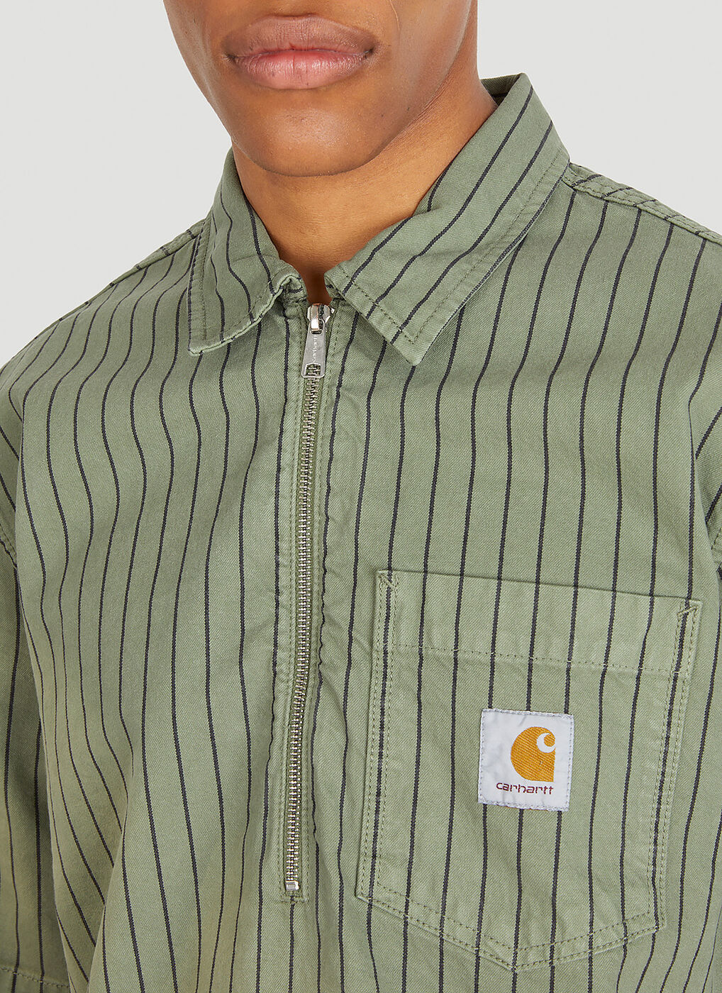 Trade Half Zip Shirt in Khaki Carhartt WIP