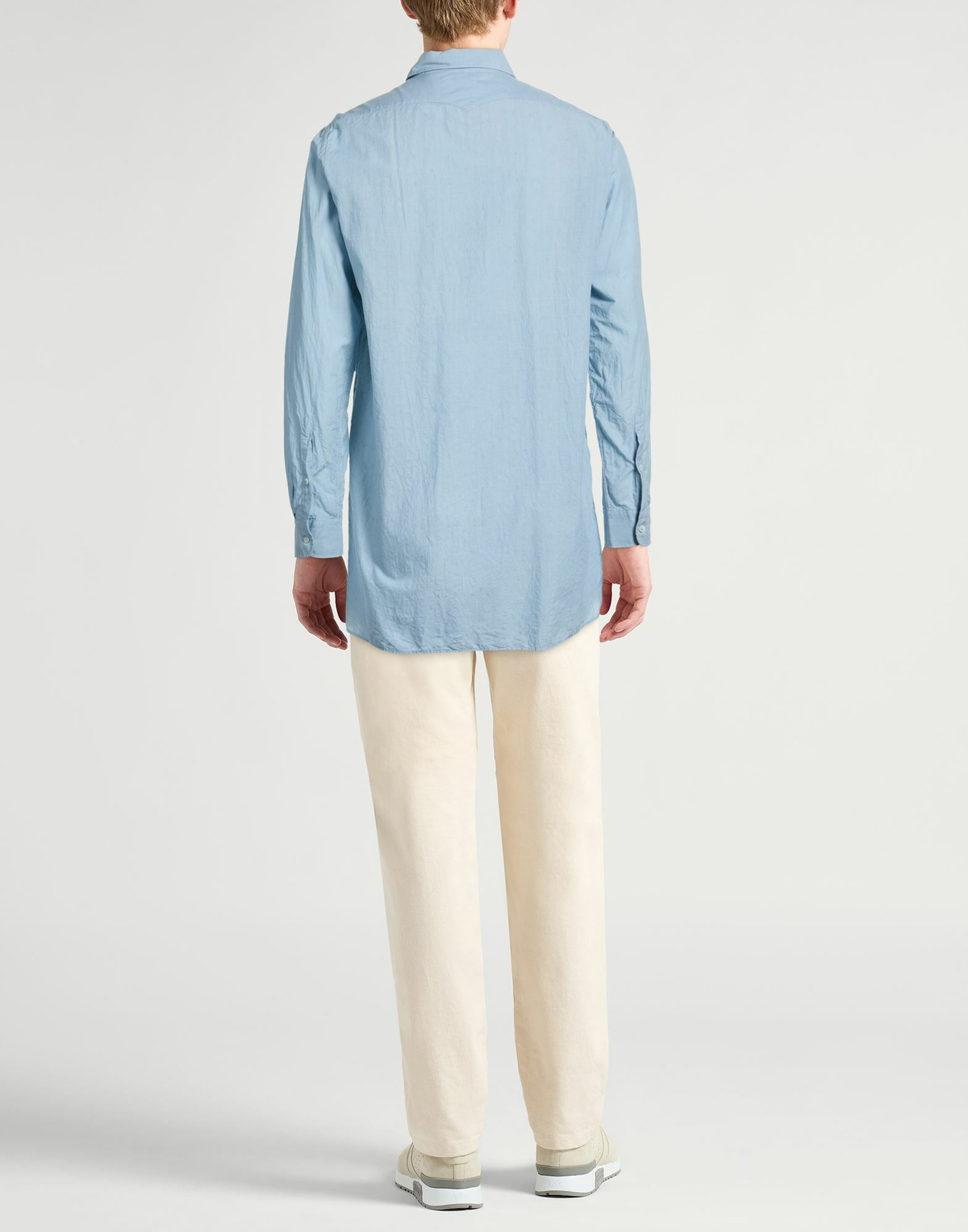 Massimo Alba Mens Shirt Sky in Blue