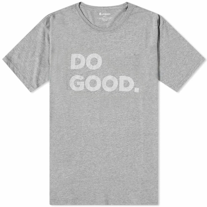 Photo: Cotopaxi Men's Do Good T-Shirt in Heather Grey