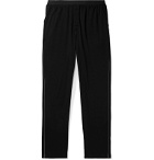 Calvin Klein Underwear - Piped Cotton-Jersey Pyjama Trousers - Black