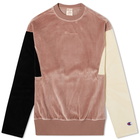 Champion Reverse Weave Women's Velour Colour Block Sweat