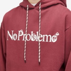No Problemo Men's Funghi Problemo Hoodie in Burgundy