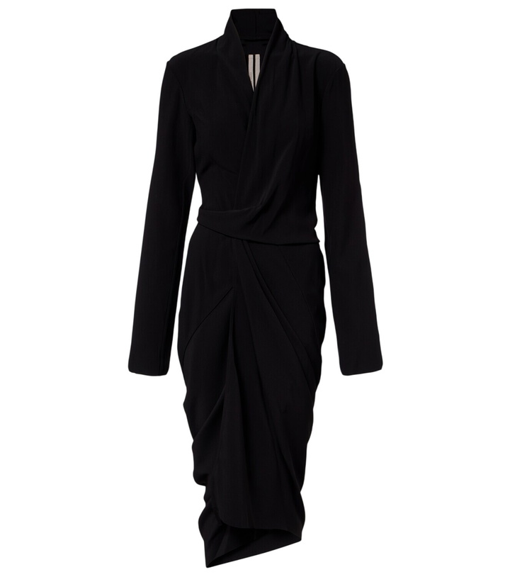 Photo: Rick Owens Draped wrap dress