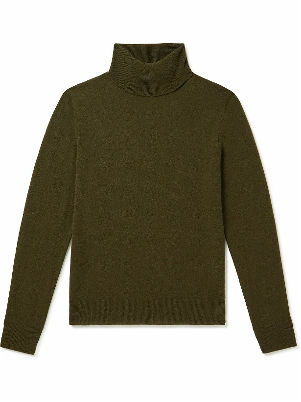Photo: Allude - Cashmere Rollneck Sweater - Green