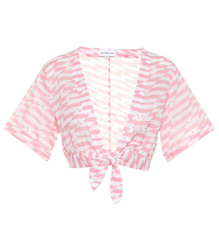 Photo: Alexandra Miro Sandy printed cotton crop top