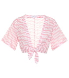 Alexandra Miro Sandy printed cotton crop top