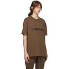 Essentials SSENSE Exclusive Brown Logo T-Shirt