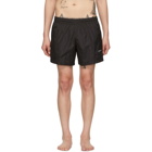 Off-White Black Logo Swim Shorts