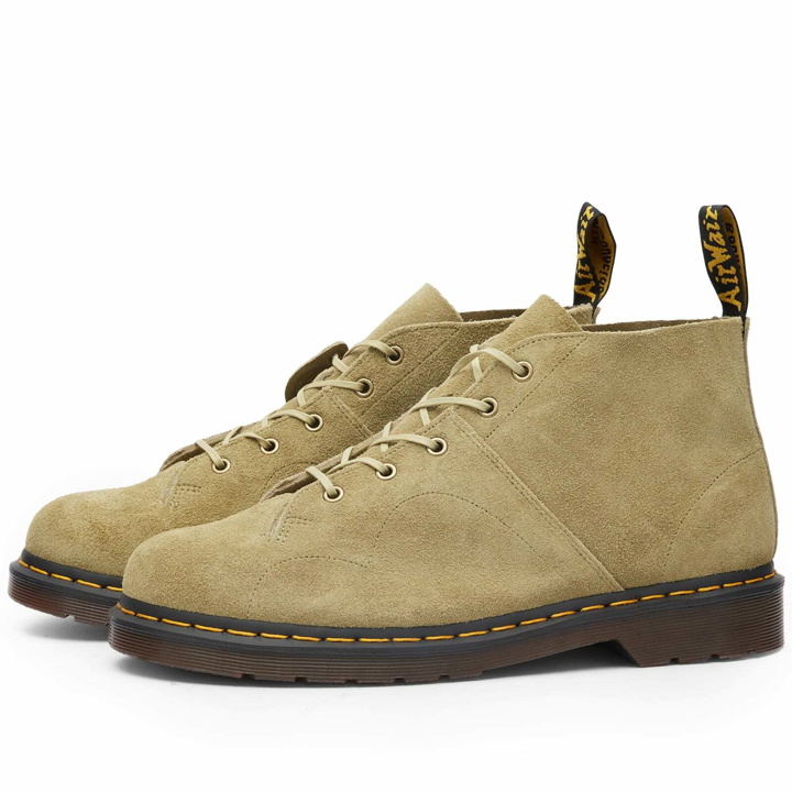 Photo: Dr. Martens Men's Church Monkey Boot in Pale Olive Suede