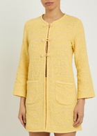 Liberowe Agnes Tweed Mini Dress Yellow