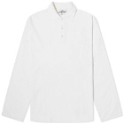 A.P.C. Men's x JW Anderson Murray Oversized Pique Polo Shirt in Off White