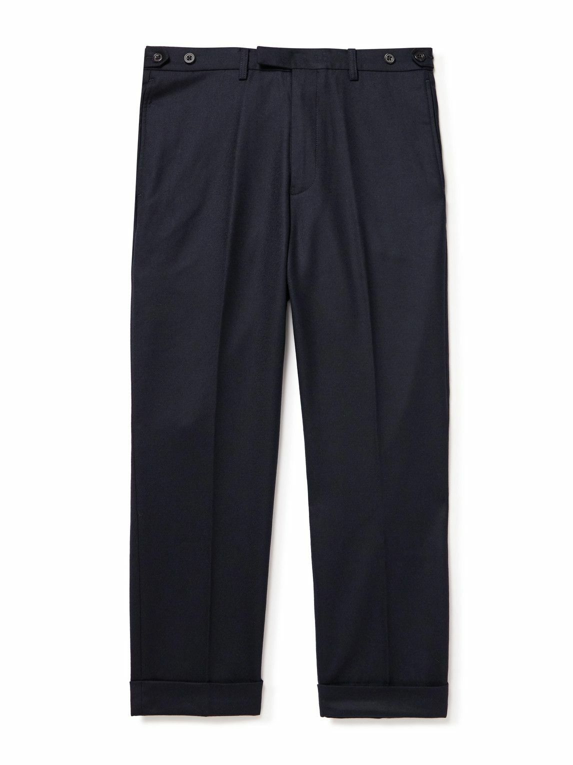 BEAMS PLUS Grey Tropical Wool Two-Pleats Trousers Beams Plus