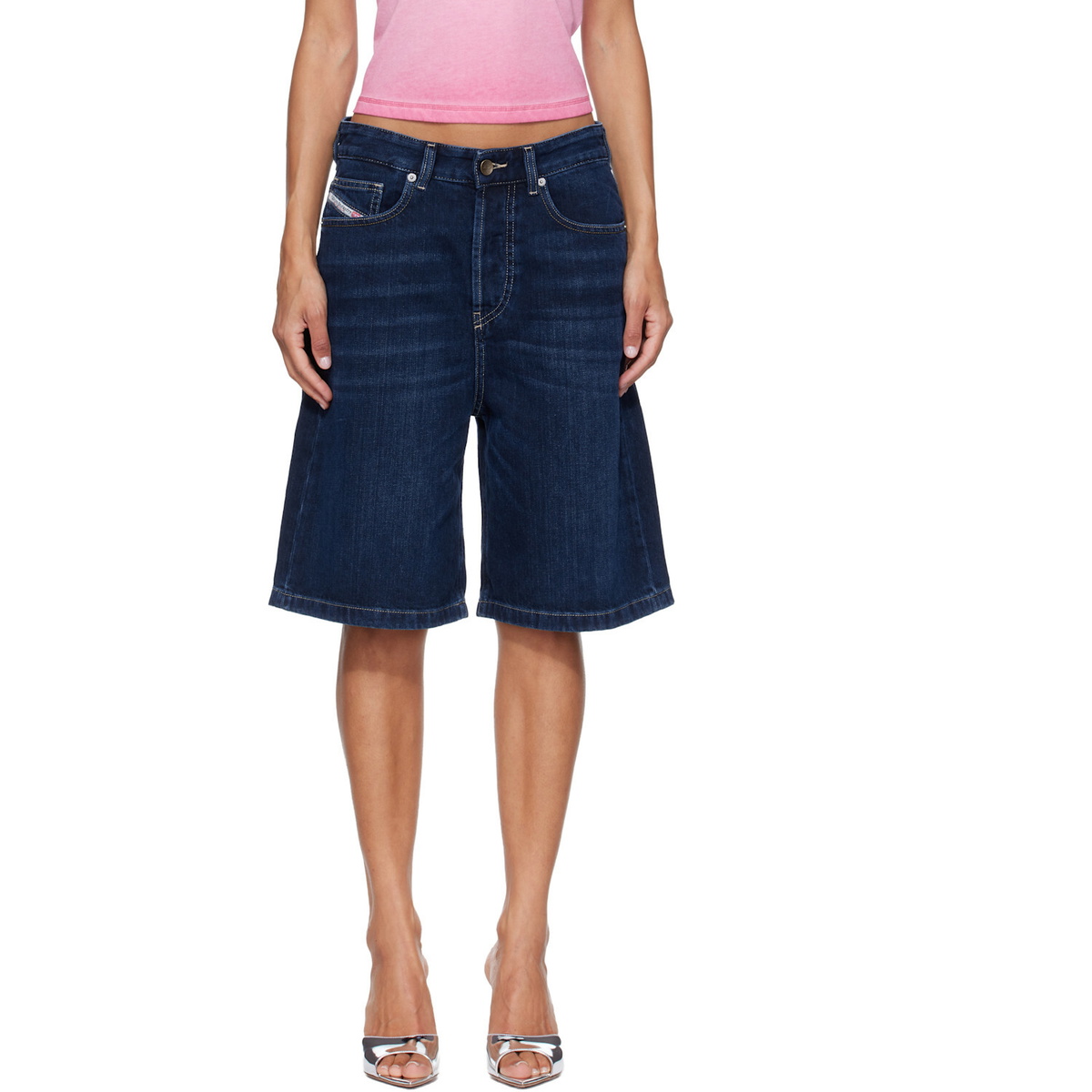 Diesel Navy De-Sire-Short Denim Shorts