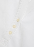 Veronica Beard Reubian Ribbed Stretch-cotton top White