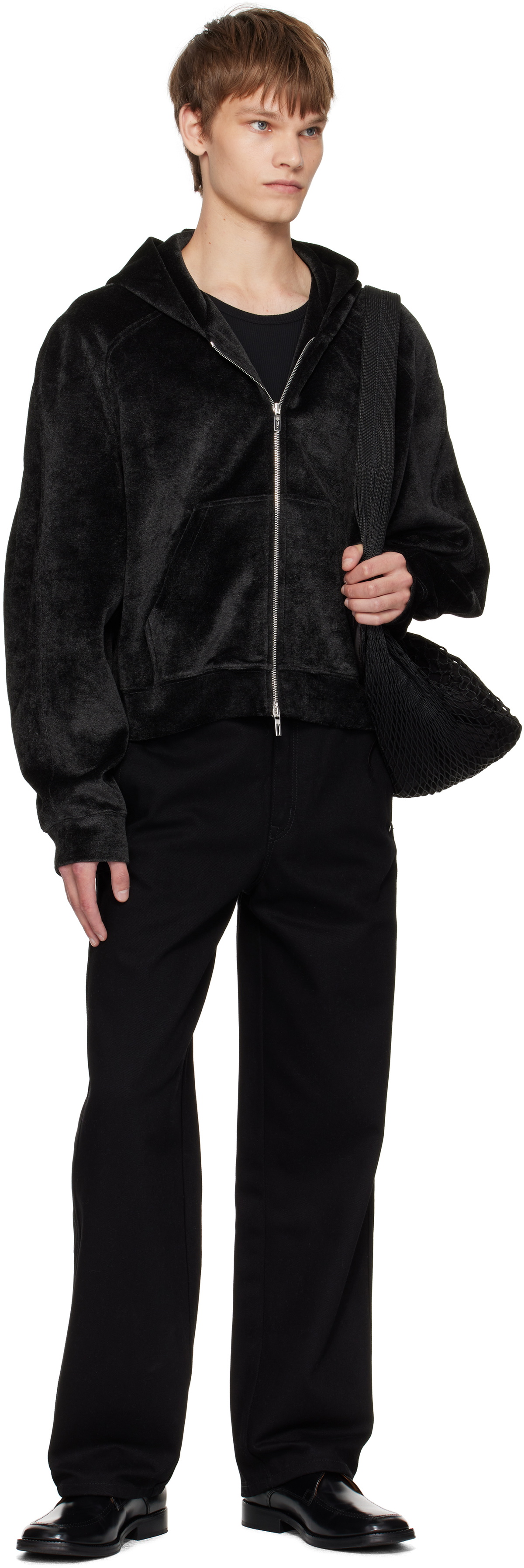 LGN Louis Gabriel Nouchi Black Raglan Hoodie