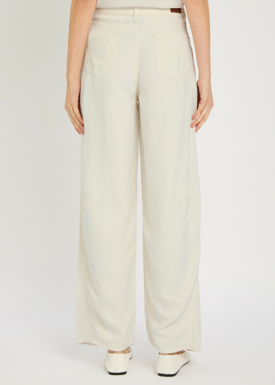Emporio Armani J3F Balloon-leg Jeans Cream