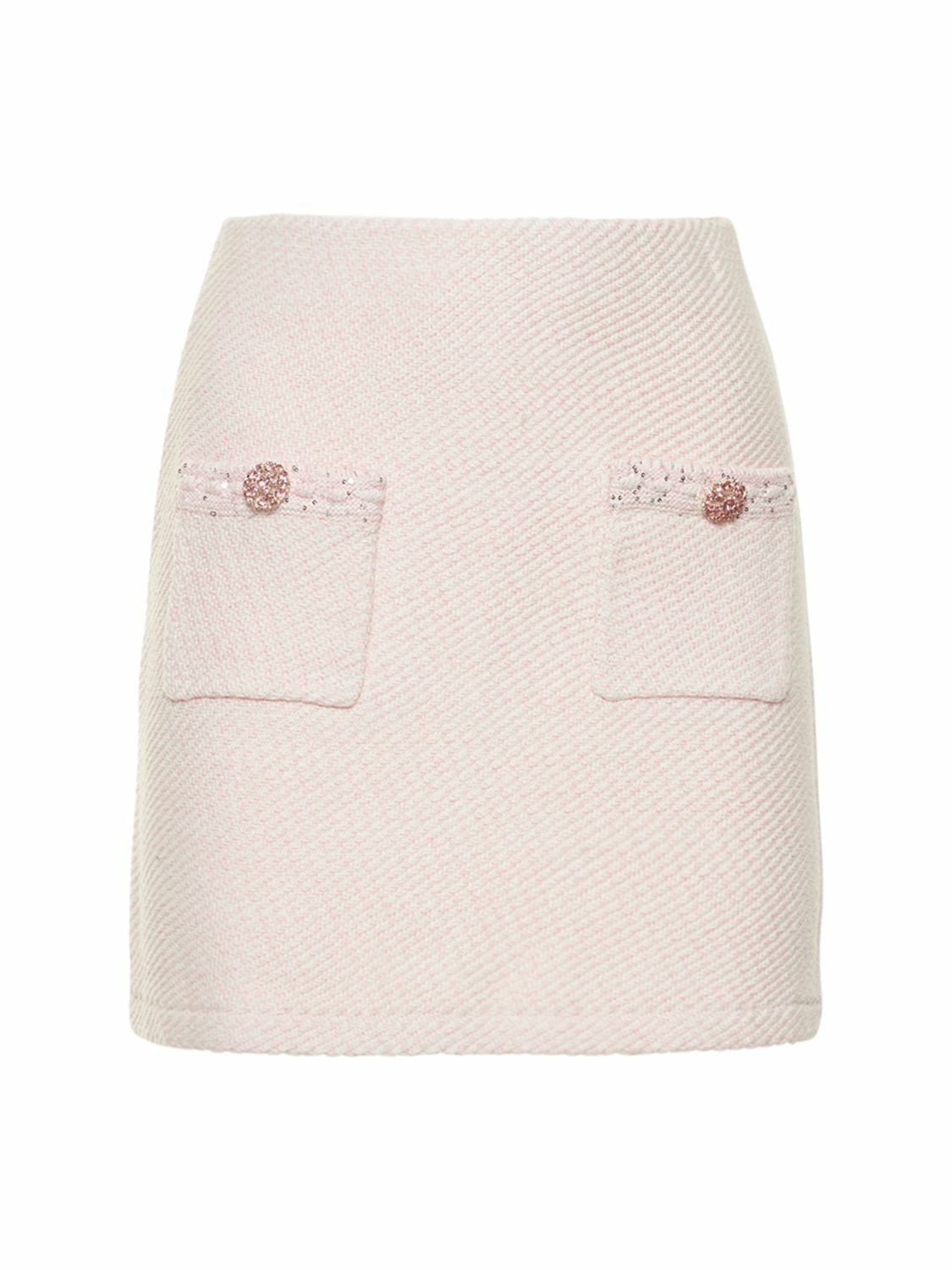 Photo: SELF-PORTRAIT - Cotton Knit Mini Skirt