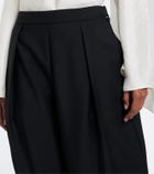 Róhe Wool and mohair barrel pants