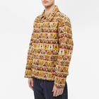 Bode Men's Pushkar Embroidered Jacket in Tan Multi