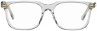 Gucci Transparent Rectangular Glasses