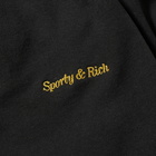 Sporty & Rich Men's Classic Logo Sweat Pant in Black/Gold