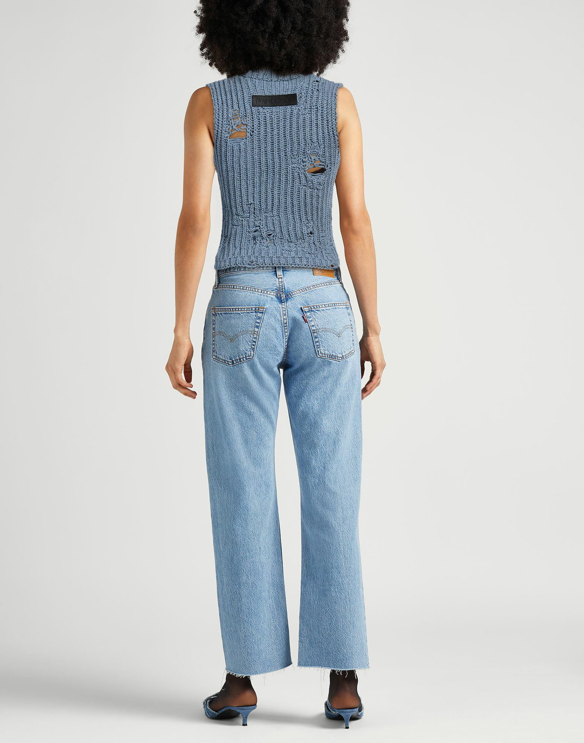 Jw Anderson Womens Sweater Pastel in Blue