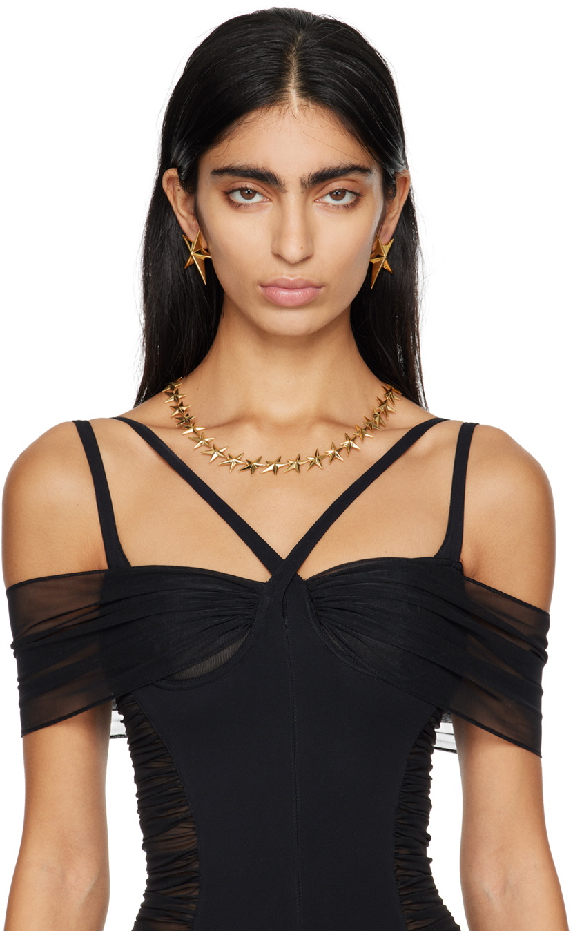 Mugler Gold Armor Earrings
