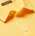 Loro Piana - Cotton-Piqué Polo Shirt - Marigold