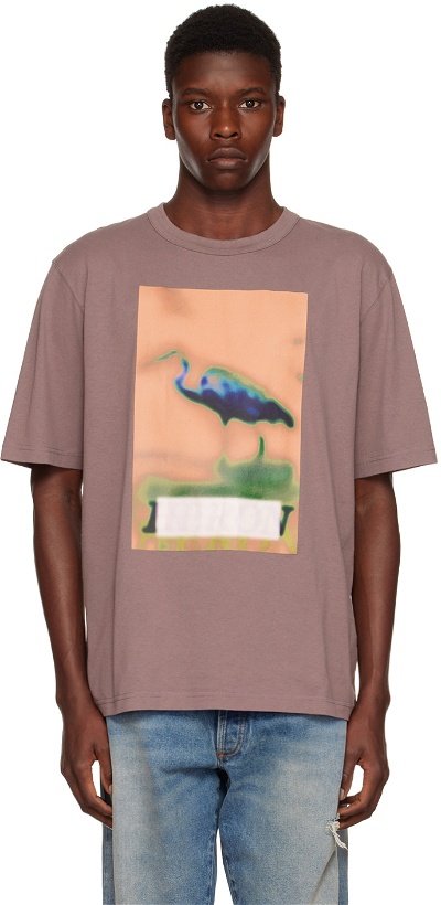 Photo: Heron Preston Purple Heron Censored T-Shirt