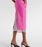 The Attico Virgin wool pencil skirt