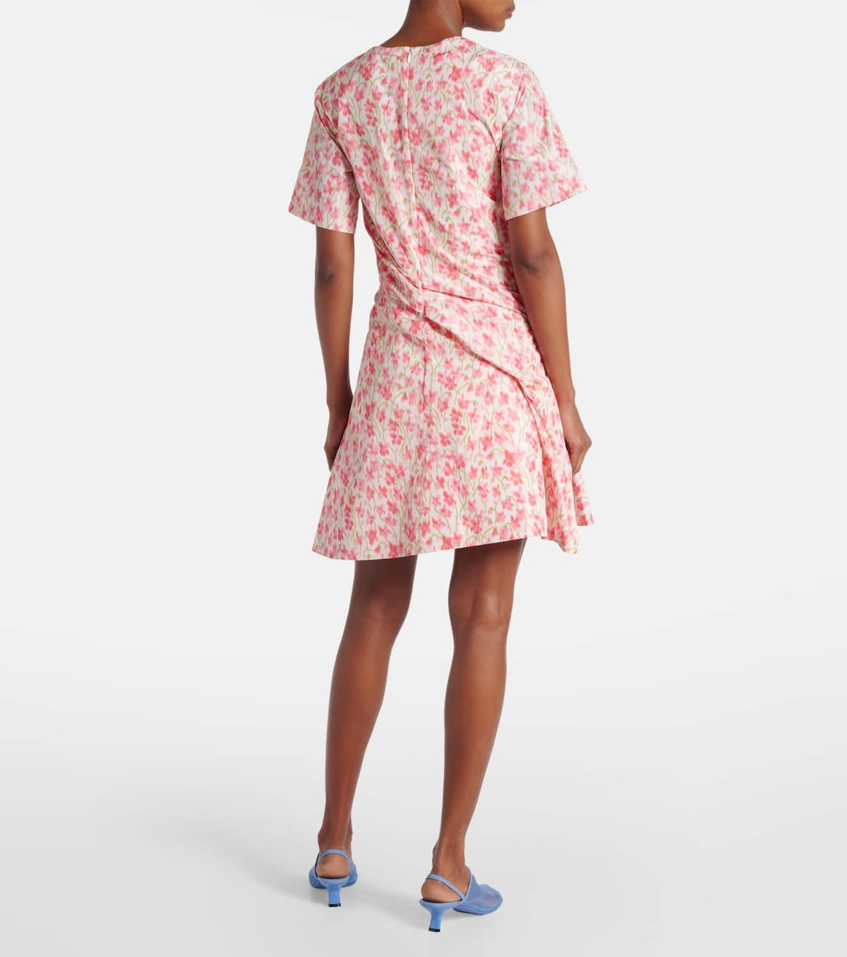 Loewe Floral gathered minidress