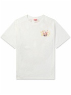 KENZO - Bowling Team Oversized Logo-Print Cotton-Jersey T-Shirt - White