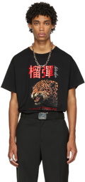 LU'U DAN Black Jaguar Oversized Concert T-Shirt