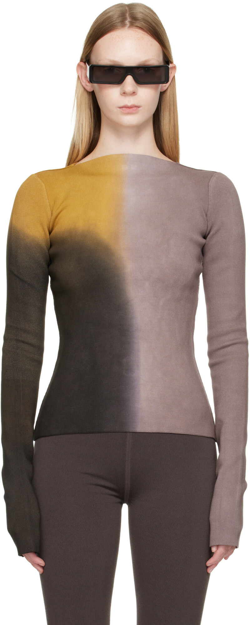 Rick Owens Multicolor Tower Tight LS T-shirt