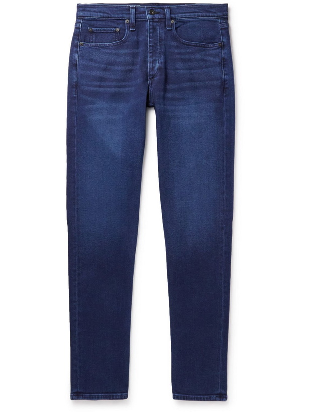 Photo: Rag & Bone - Fit 2 Slim-Fit Stretch-Cotton and Cashmere-Blend Jeans - Blue