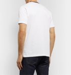 Hartford - Printed Cotton-Jersey T-Shirt - White