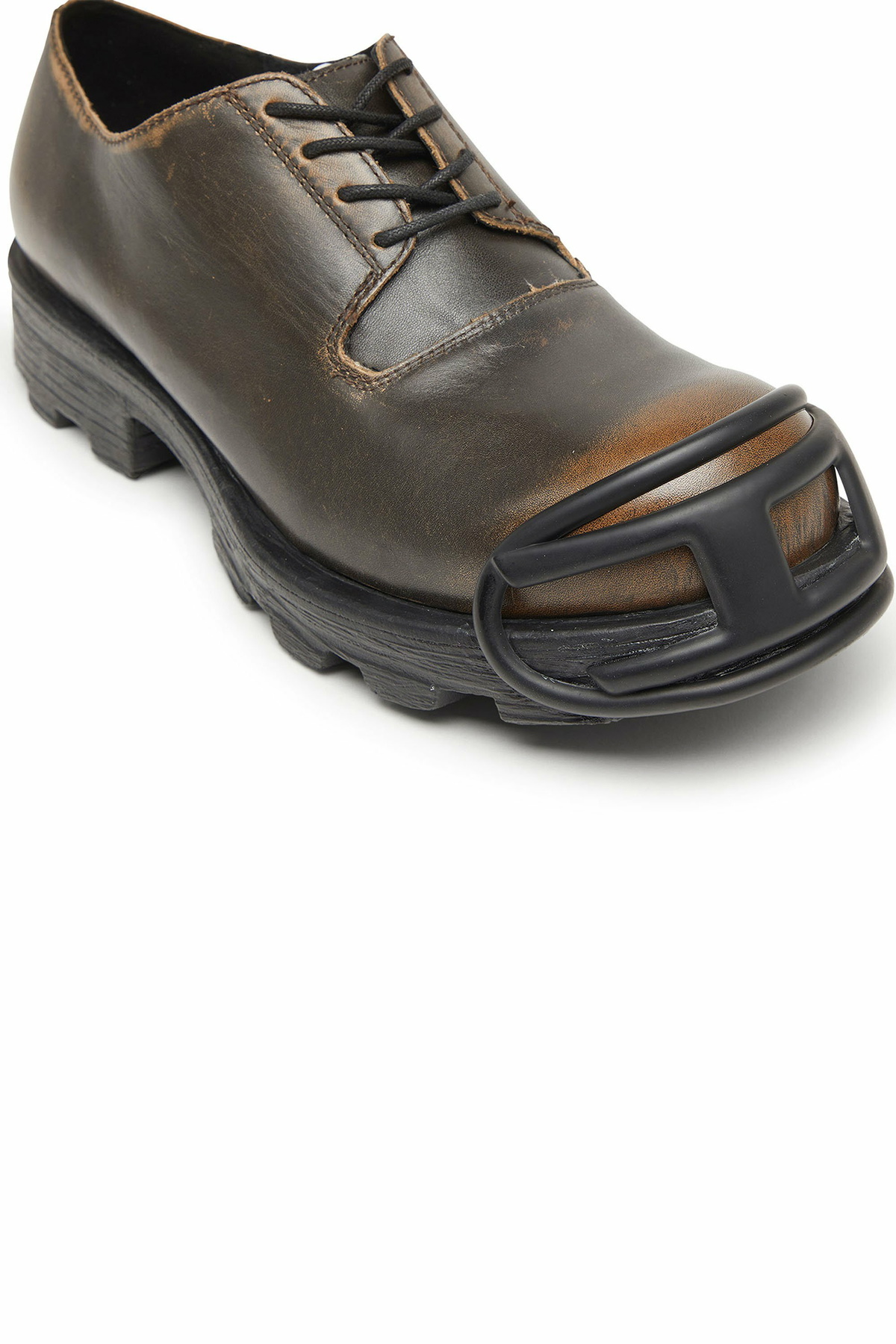 Diesel D-Hammer-Derby shoes in brushed leather - Lace Ups and Clogs Mens in Brown