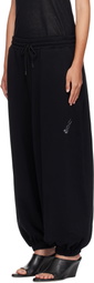 LU'U DAN Black Baggy Bontan Lounge Pants