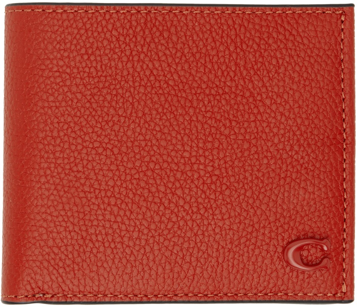 Photo: Coach 1941 Red Refined Double Billfold Wallet