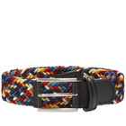 Anderson's Men's Woven Textile Belt in Multi/Navy