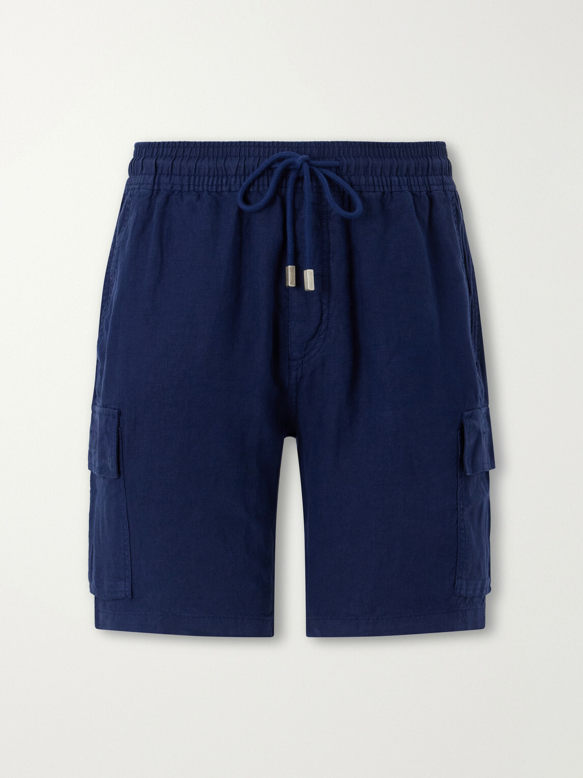 Vilebrequin - Baie Straight-Leg Linen Drawstring Cargo Shorts - Blue