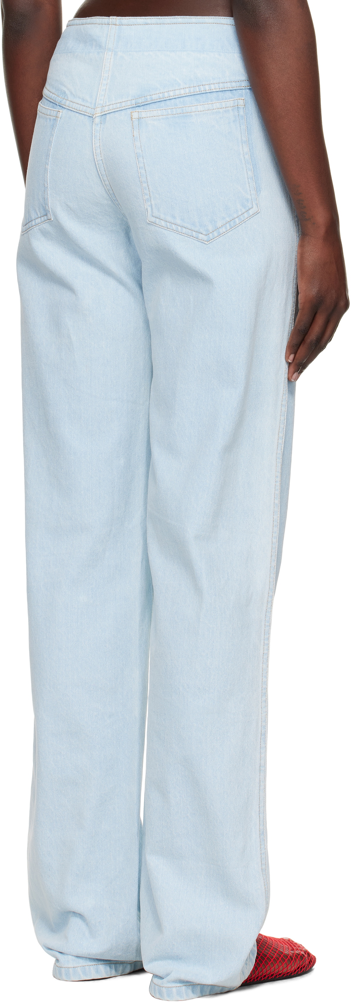 Christopher Esber Blue Deconstruct Jeans