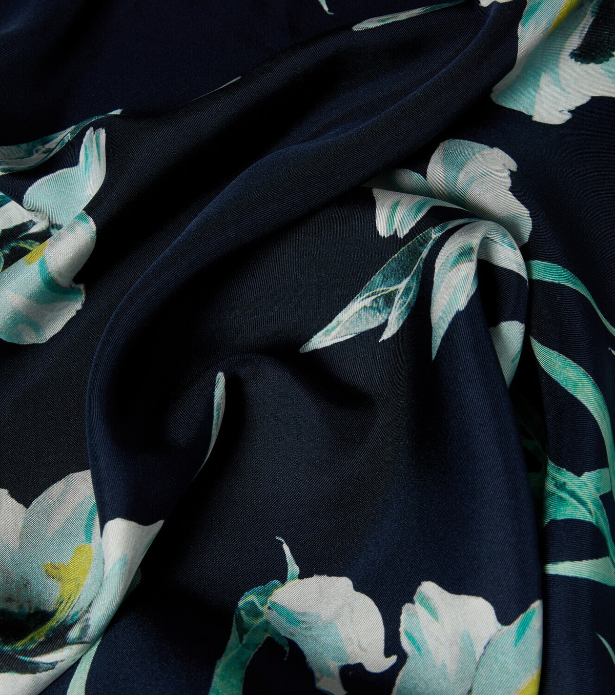 Erdem Floral silk twill scarf