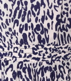 Baum und Pferdgarten Abril leopard-print midi dress