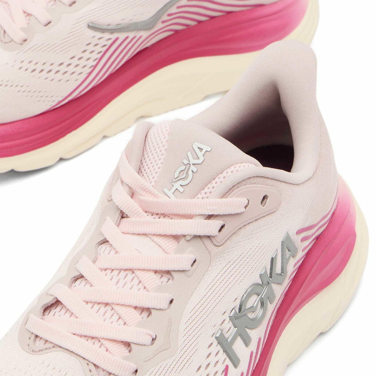 Hoka One One Women's Clifton 11 Sneaker in Pink Opal/Alabaster
