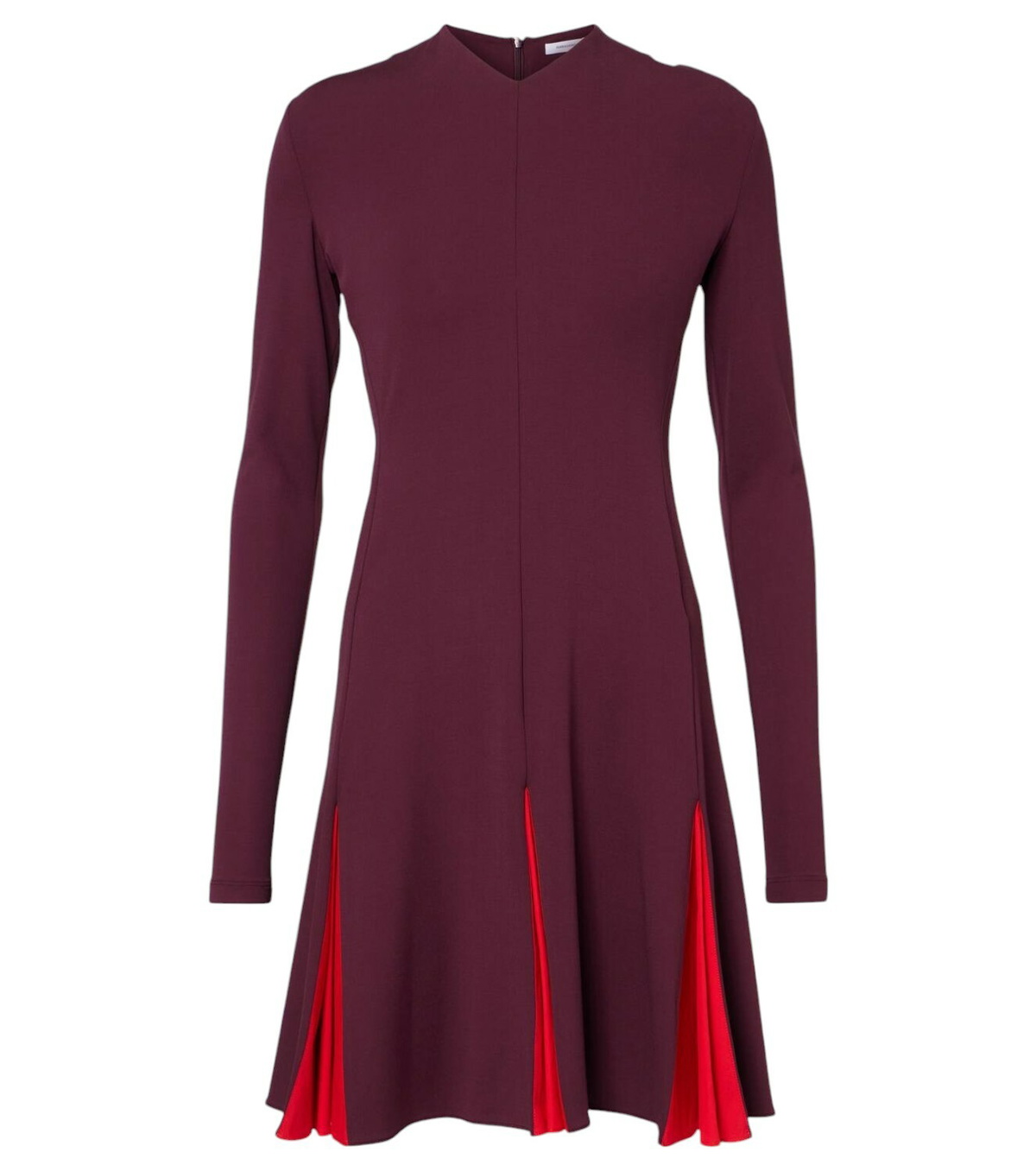 Ferragamo Burgundy Silk Cord Jacquard Minidress Salvatore