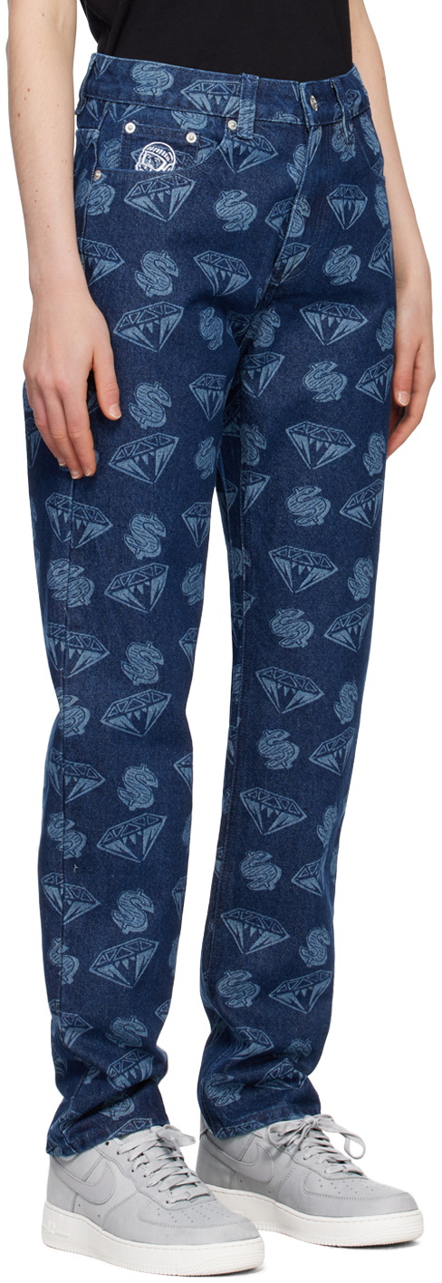 Billionaire Boys Club Blue 'Diamond & Dollars' Jeans